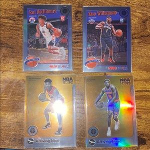 NBA Hoops Panini 2019-2020 Cards (Zion, Rui, RJ)